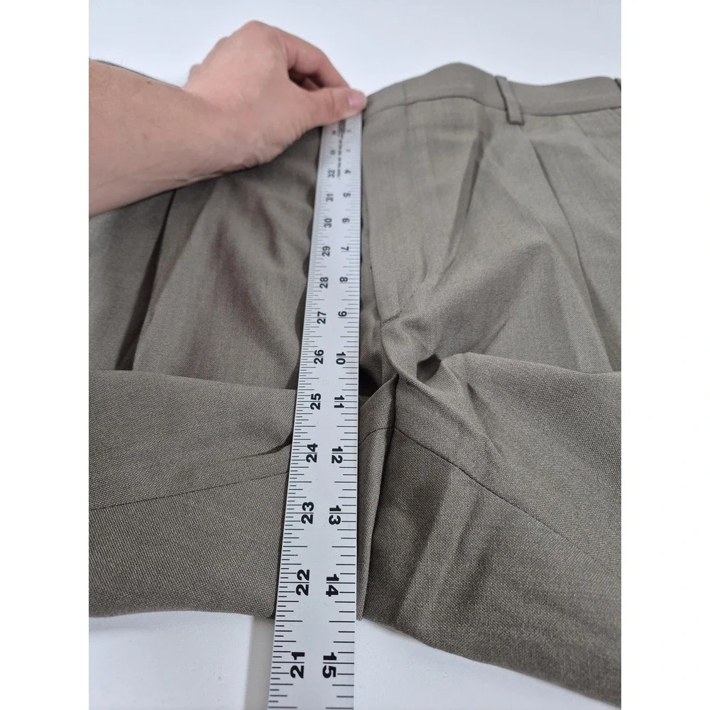 Sansabelt Dress Pants Mens 38x36 Brown Pleated Straight Comfort Waist NWT